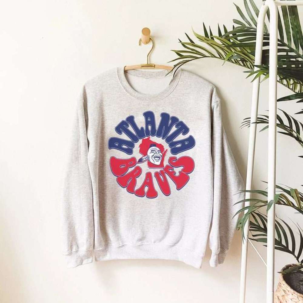 Atlanta Braves Team Graphic Baseball Fan Apparel Classic Unisex Sweatshirt
